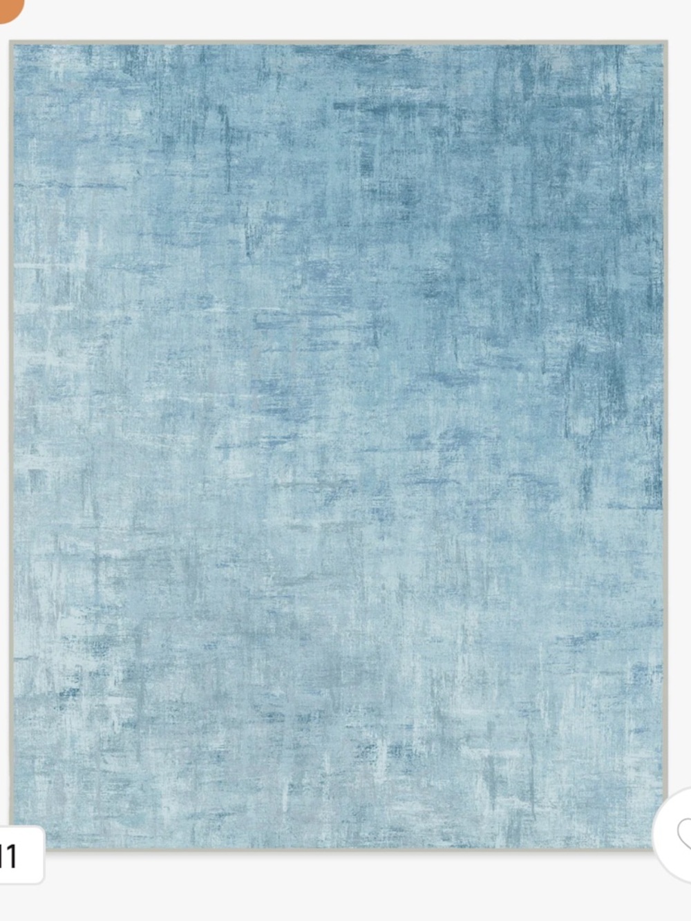 Ruggable Impasto Slate Blue Flatwoven